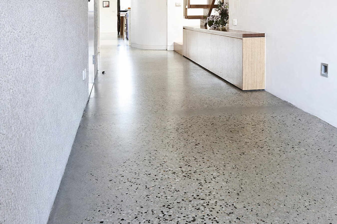 Concrete floor installation